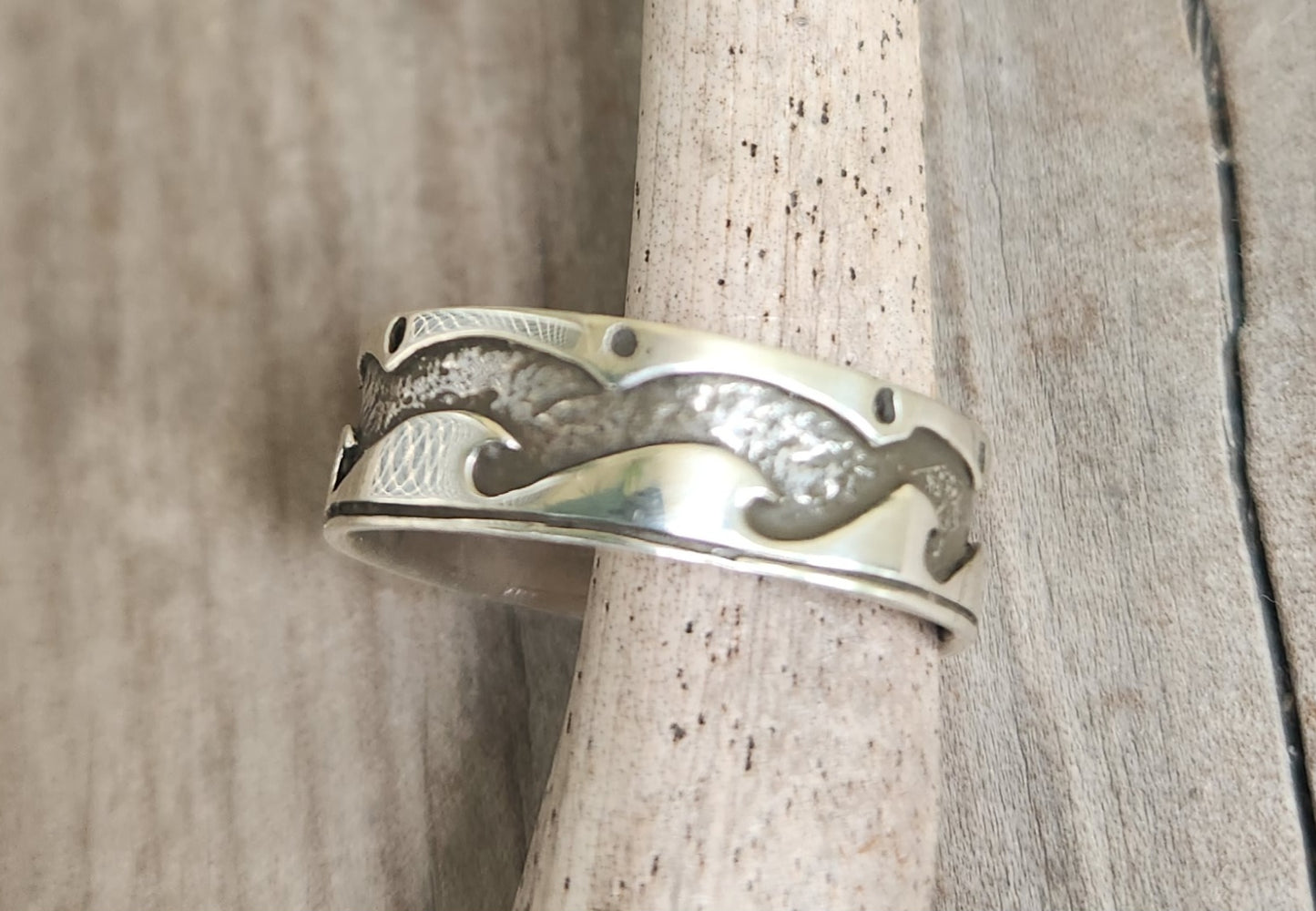 Wave Surf ring,925 sterling silver, ocean sea wedding ring