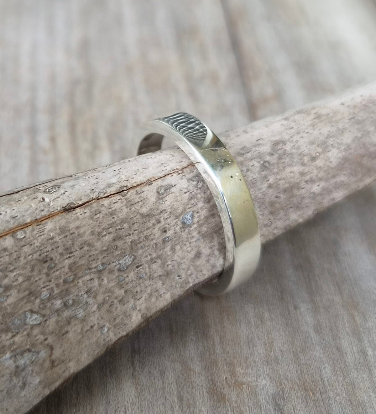 4mm flat band,925 sterling silver band,silver wedding ring,handmade