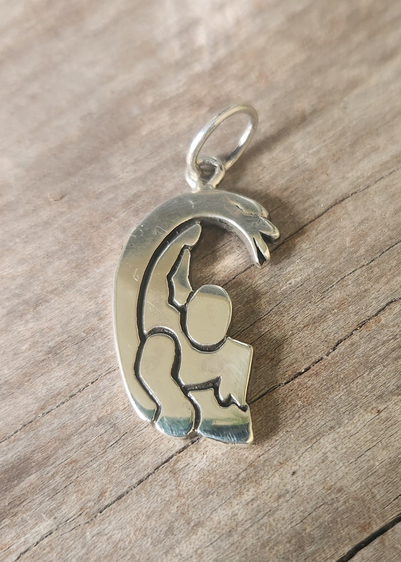surfer pendant,925 sterling silver,surfboard rider,wave,surf beach ocean jewelry,handmade,