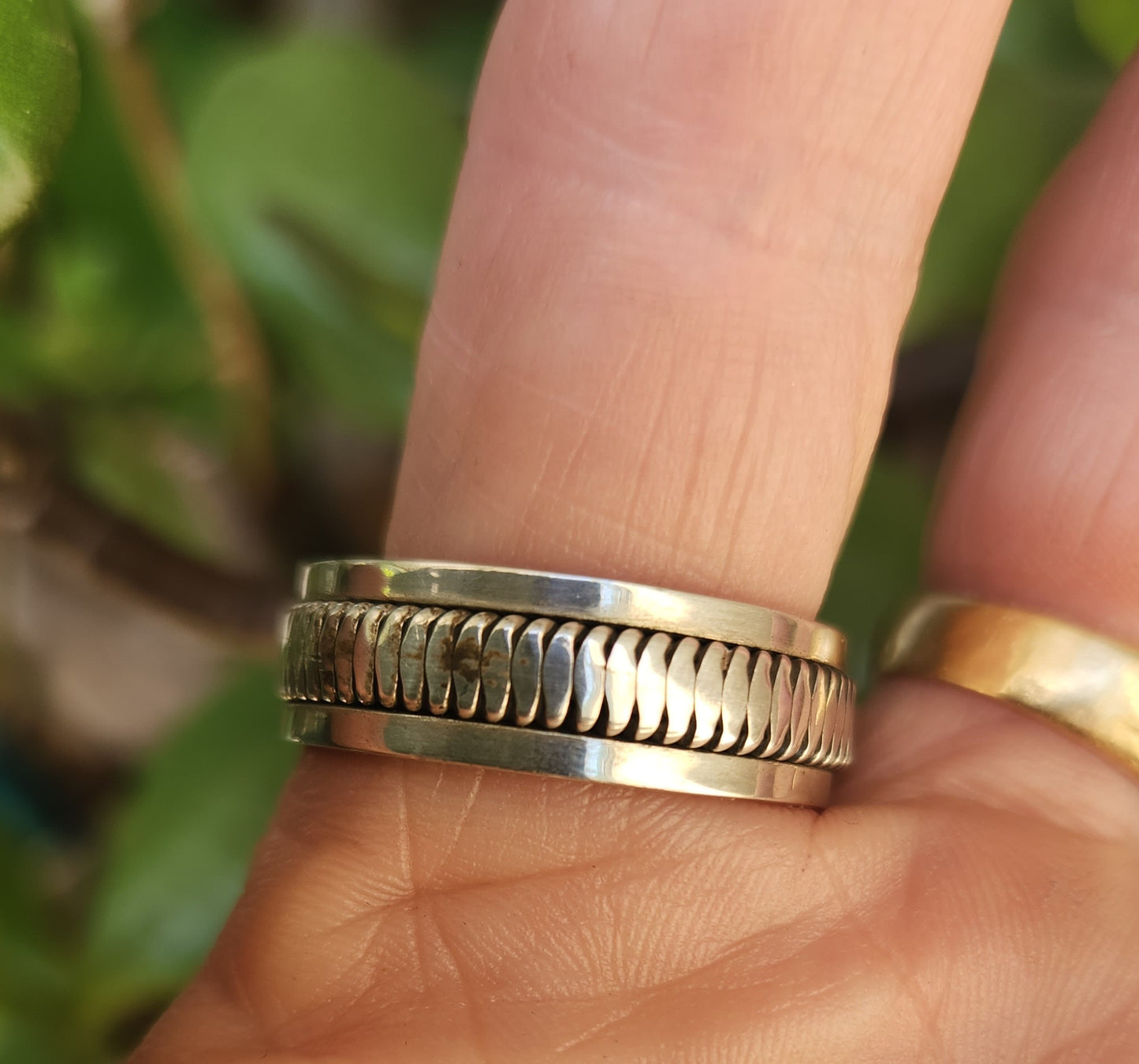 spinner worry ring,925 sterling silver,large size,plain silver band,handmade wedding,bespoke