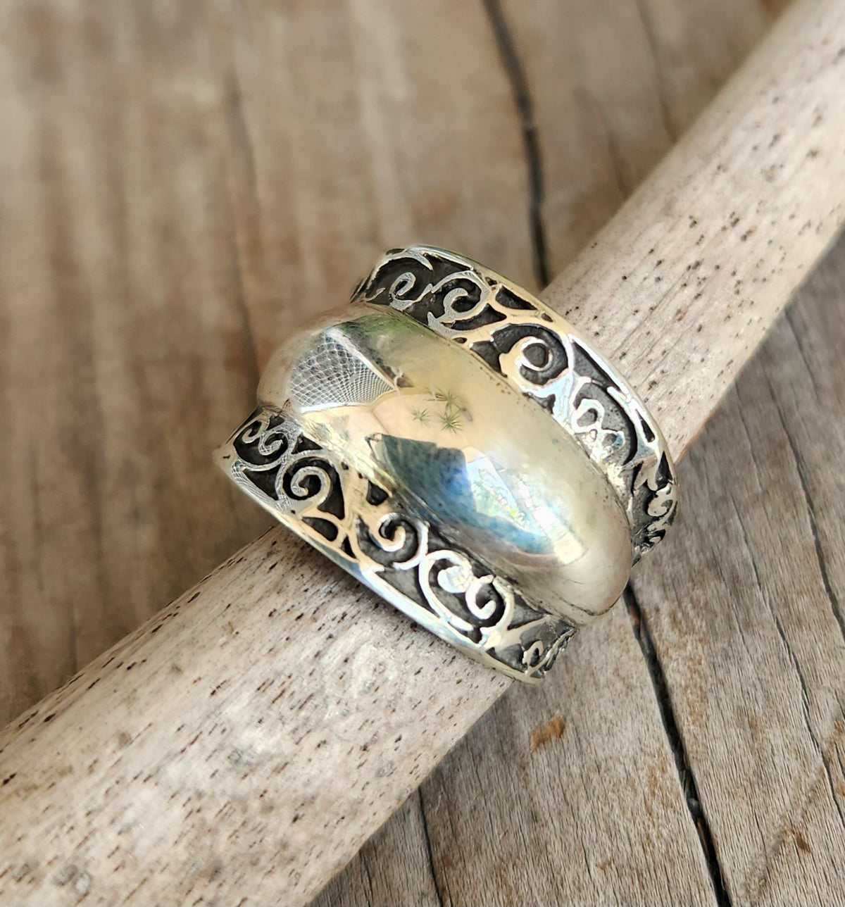 Wide silver ring,925 sterling silver,high dome band,wide rounded band,handmade,wedding,boho,gypsy,