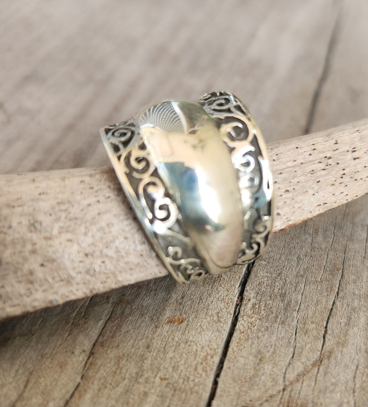 Wide silver ring,925 sterling silver,high dome band,wide rounded band,handmade,wedding,boho,gypsy,