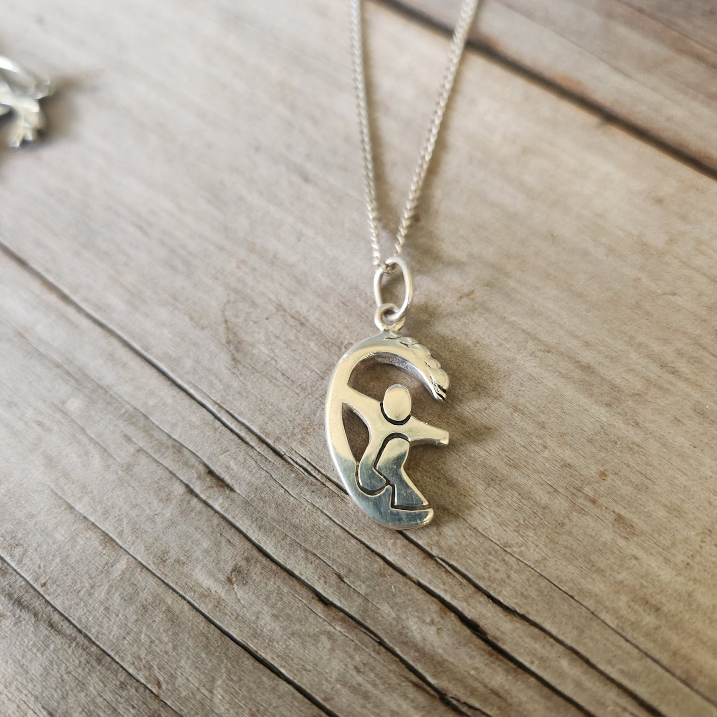 surfer pendant,925 sterling silver,surfboard rider,wave,surf beach ocean jewelry,handmade