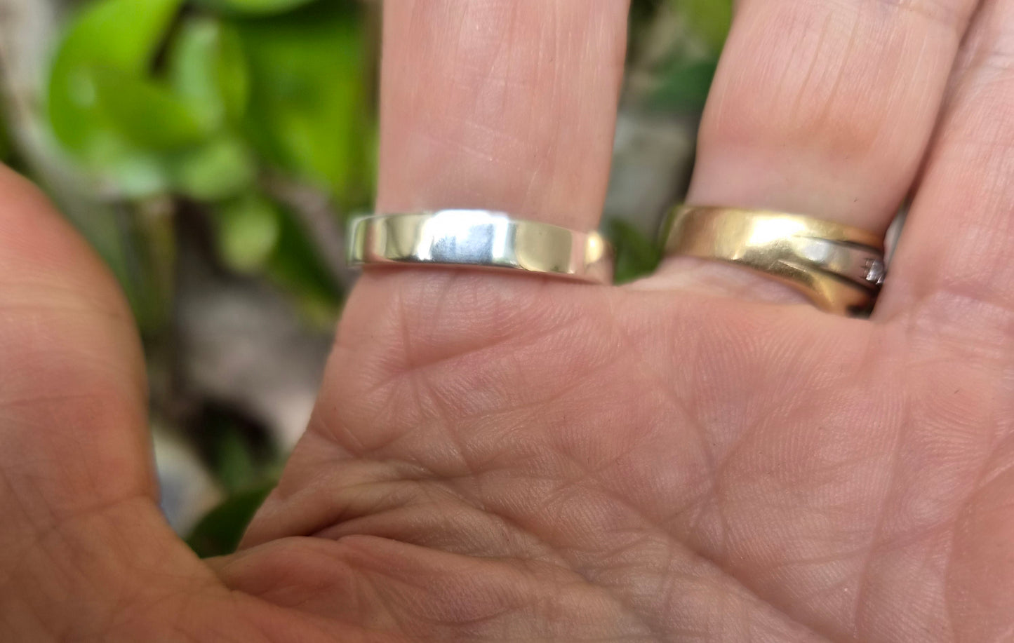 4mm flat band,925 sterling silver band,silver wedding ring,handmade