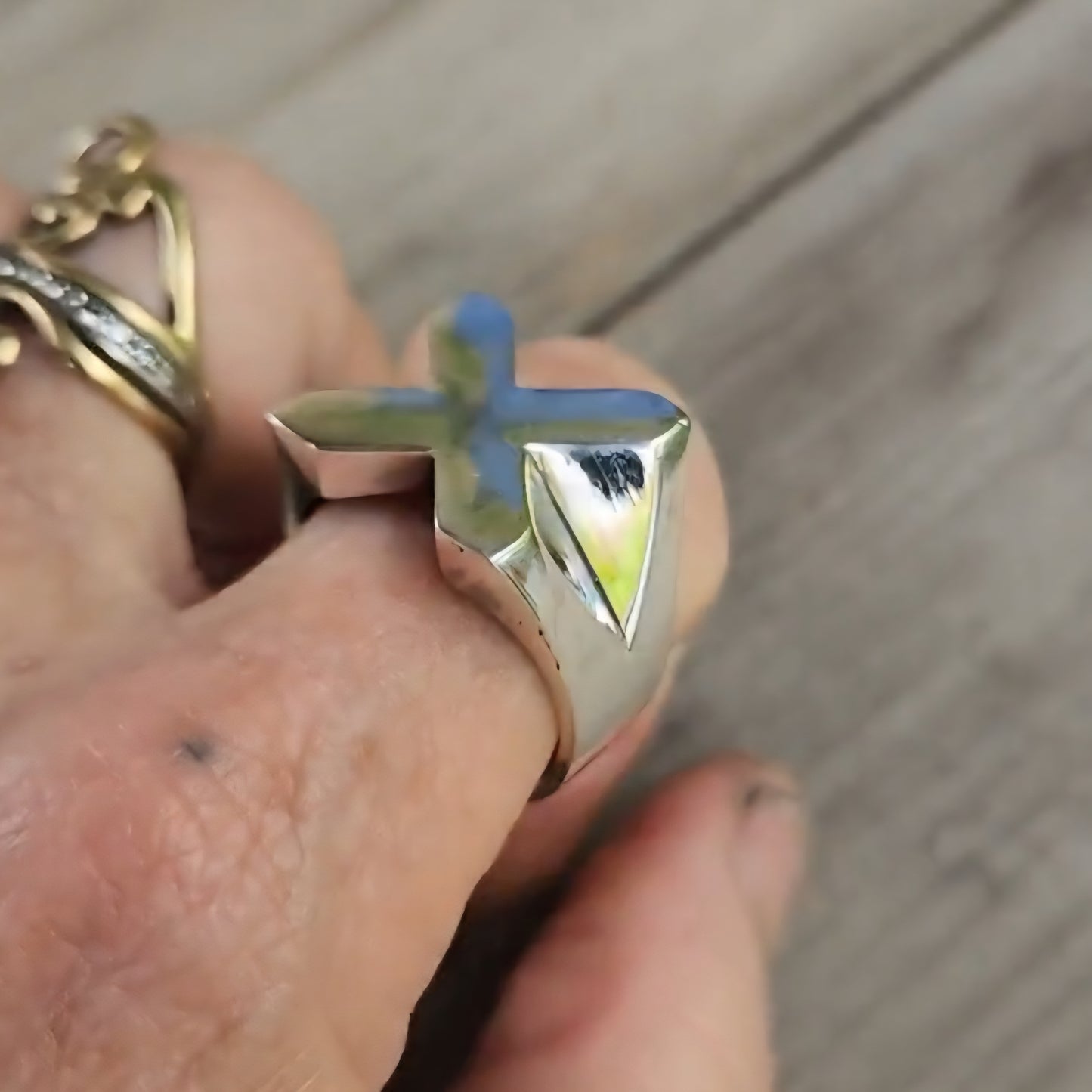 X solid ring,925 sterling silver,heavy X gen, X man ring, X generation.