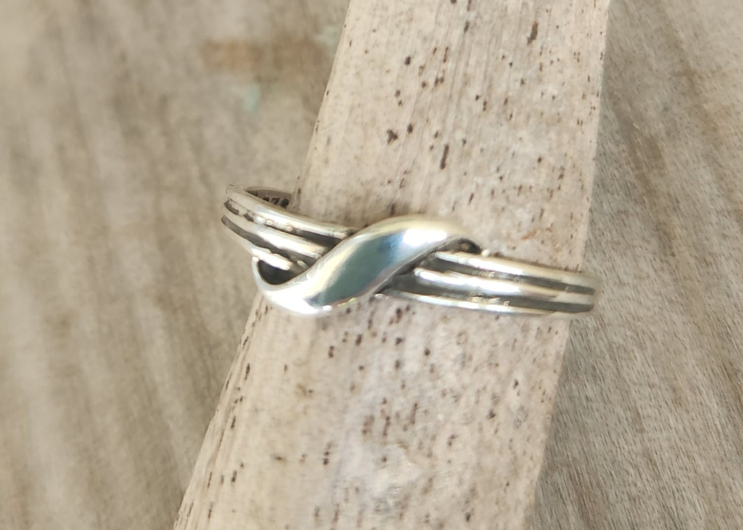 Small pinkie ring,925 Sterling silver, fine boho band