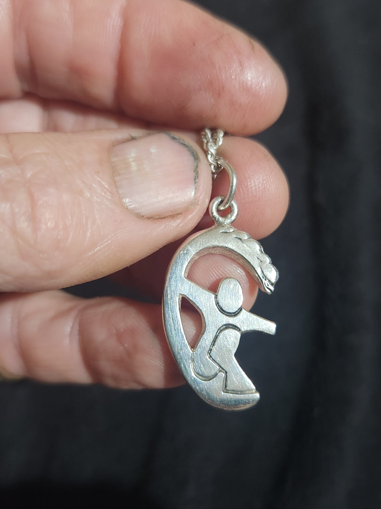 surfer pendant,925 sterling silver,surfboard rider,wave,surf beach ocean jewelry,handmade