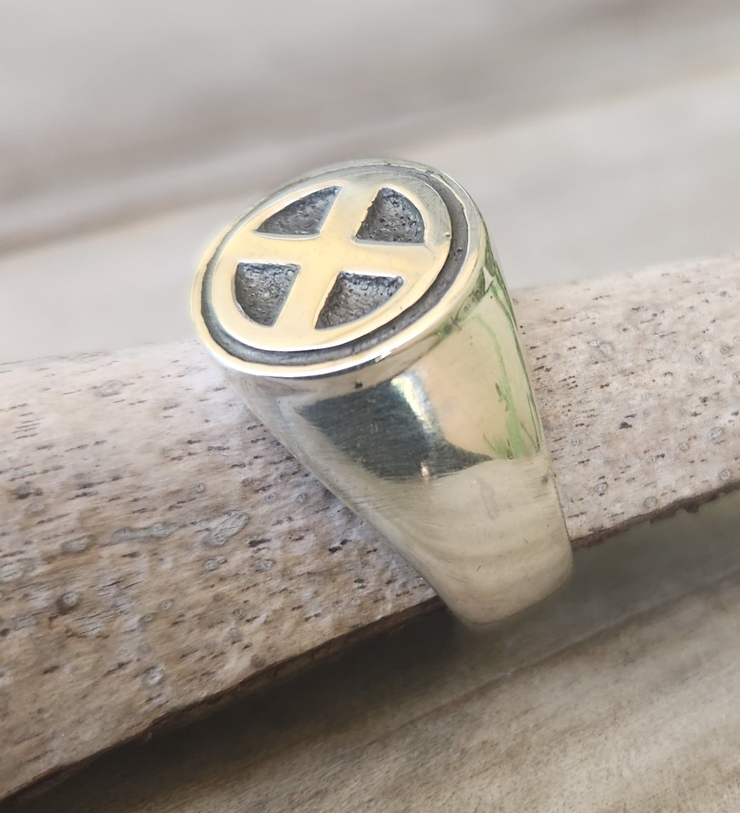 X signet ring,925 sterling silver, X gen cross ring, X man ring, X generation.
