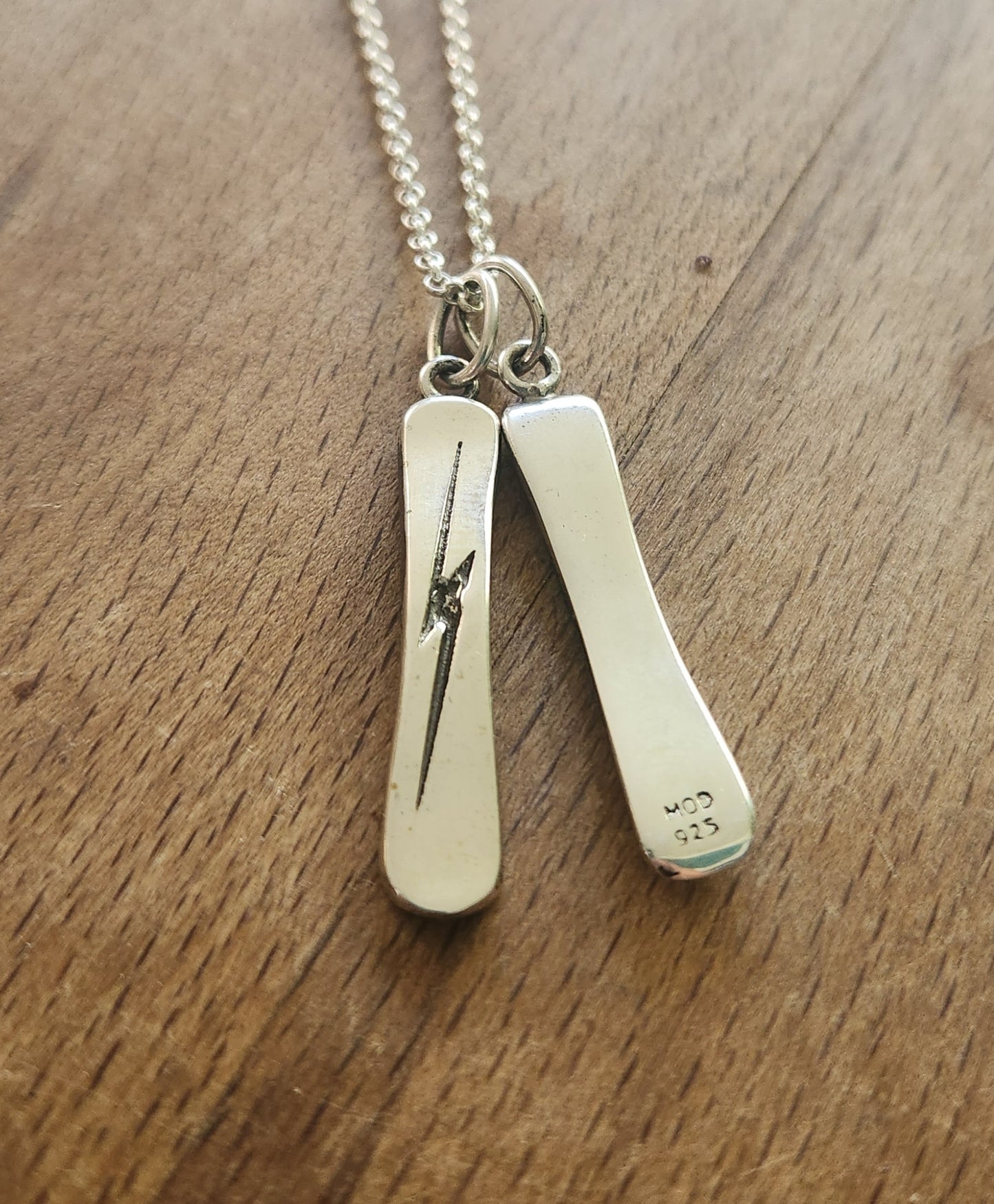 Skateboard grab air pendant,925 sterling silver,skateboard deck,handmade