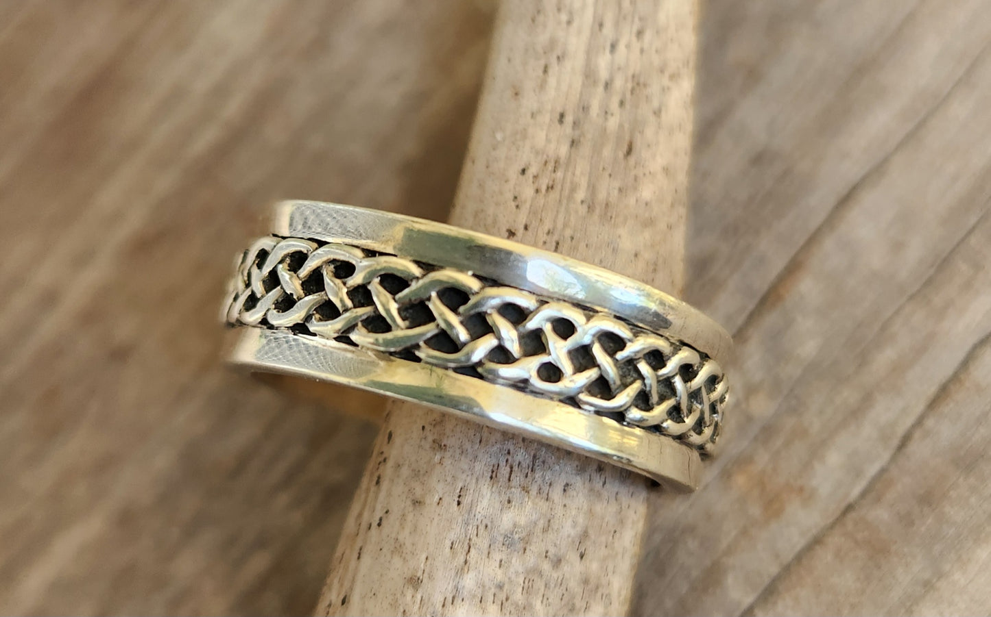 Celtic twisted ring band,925 sterling silver