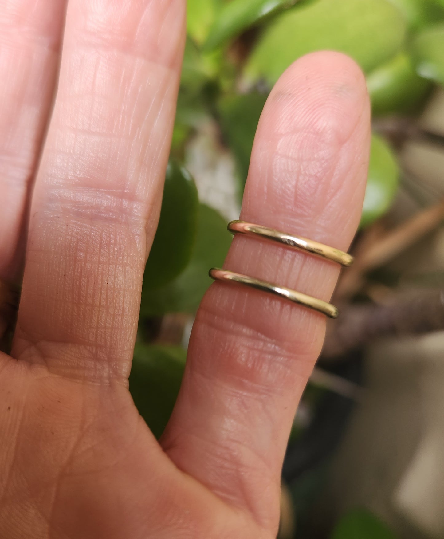 gold halo band,9k gold,1.5mm round,Stacker ring,solid gold not plated,thin plain gold band,fine and dainty,boho,pinkie ring