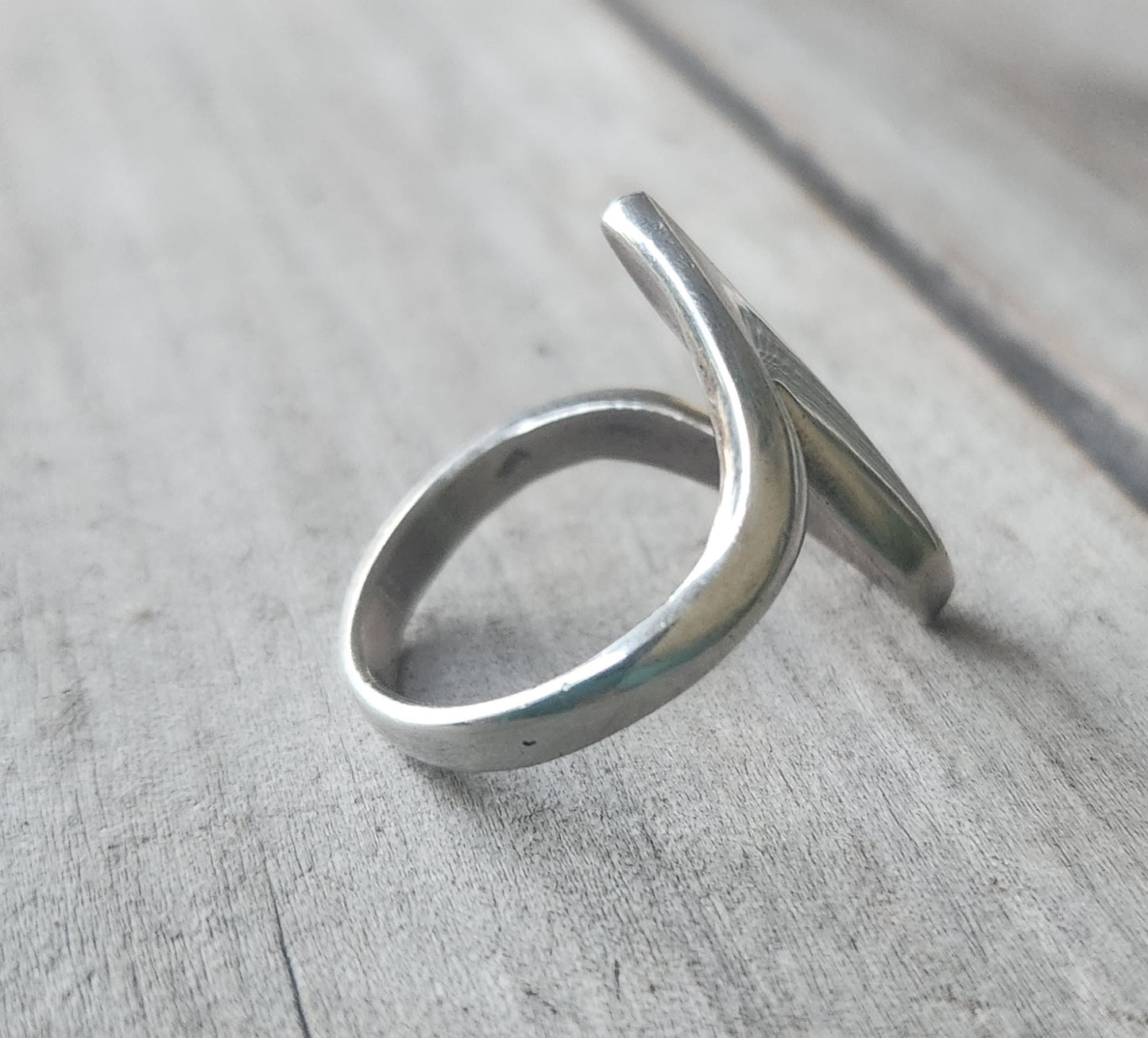 long silver ring,925 sterling silver,handmade,boho, alternative steampunk gothic art nouveau victorian
