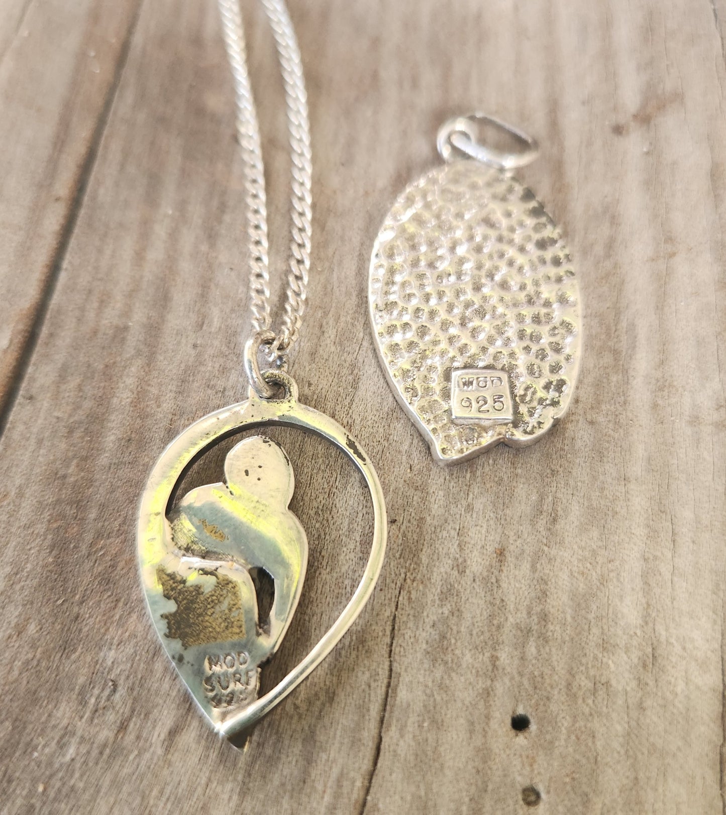 surfer pendant,925 sterling silver,surfboard rider, wave,surf charm,beach ocean jewelry,handmade,