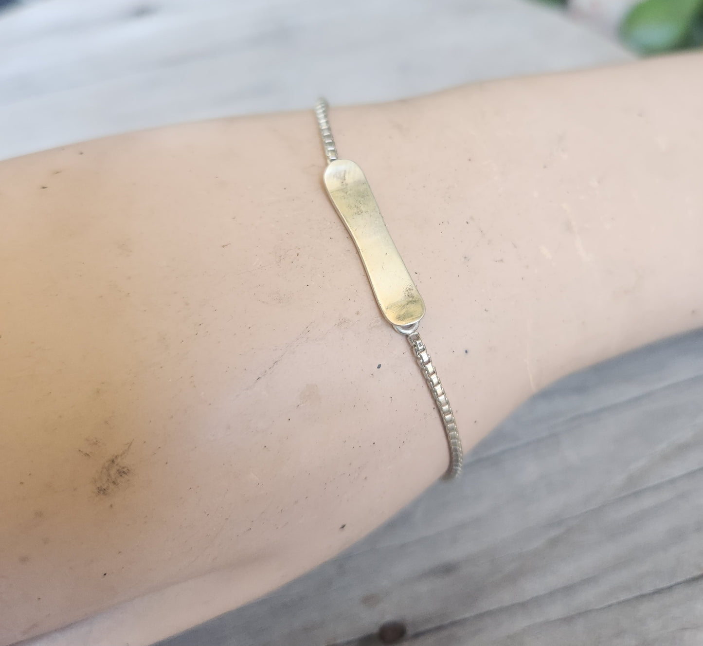 Silver ID bracelet,925 sterling silver,girls chain bangle,skateboard,snowboard,chain bracelet,