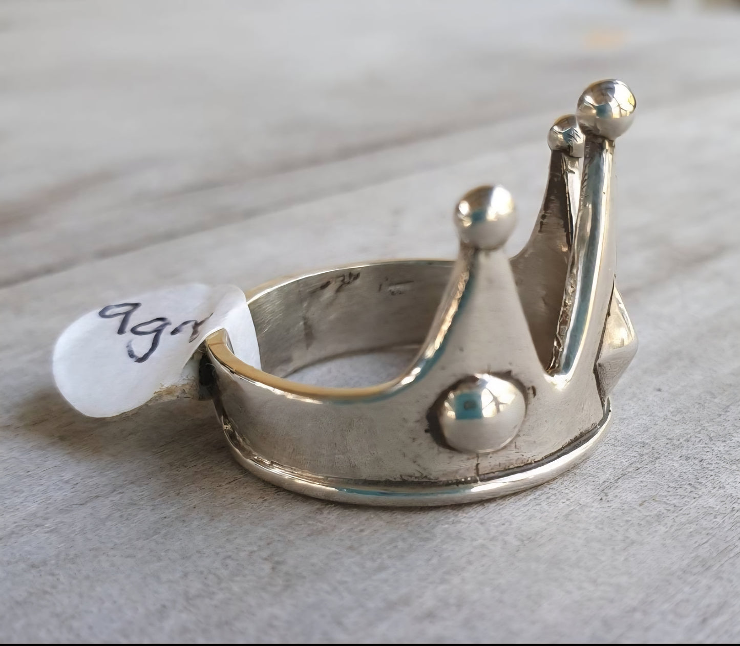 Silver cz crown ring,sterling silver ,handmade custom,long ring,handmade,boho,unisex