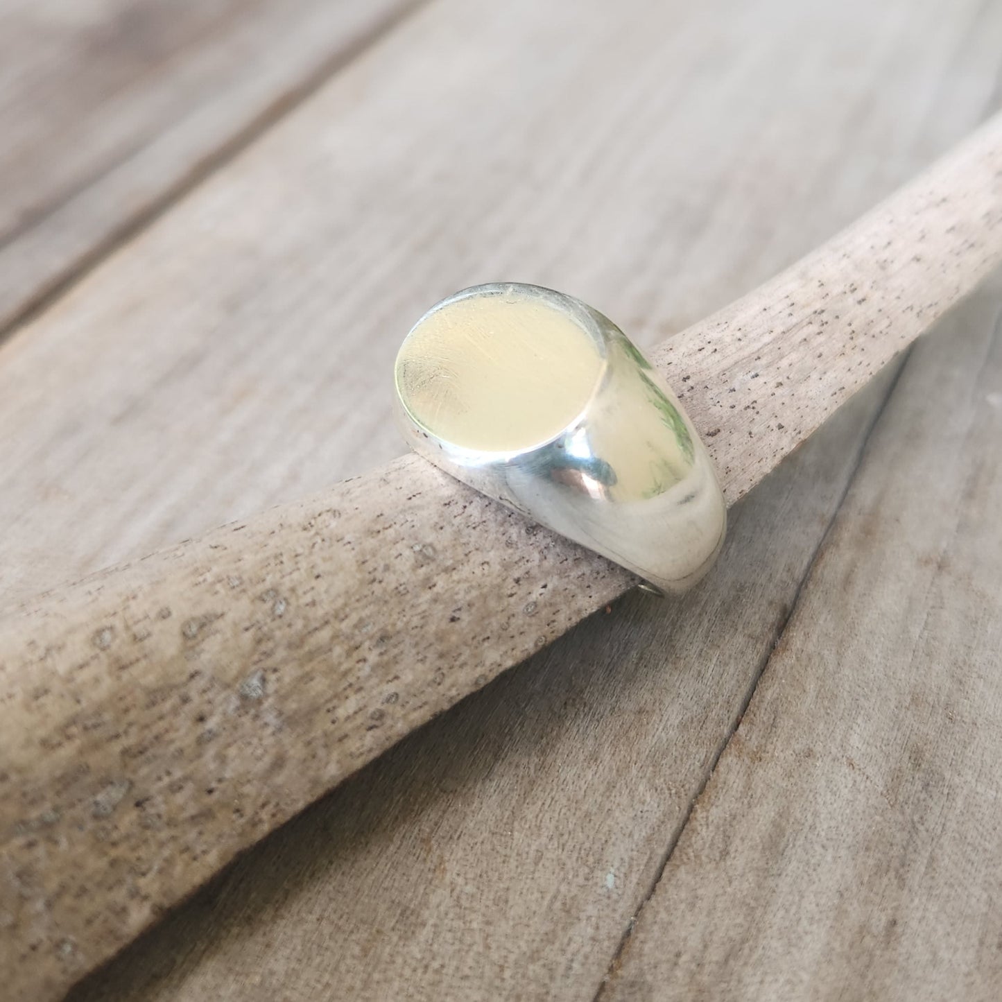 Signet ring,oval top, ring,solid signet,sterling silver,chunky,handmade,boho,college ring,blank ring,plain silver signet,unisex