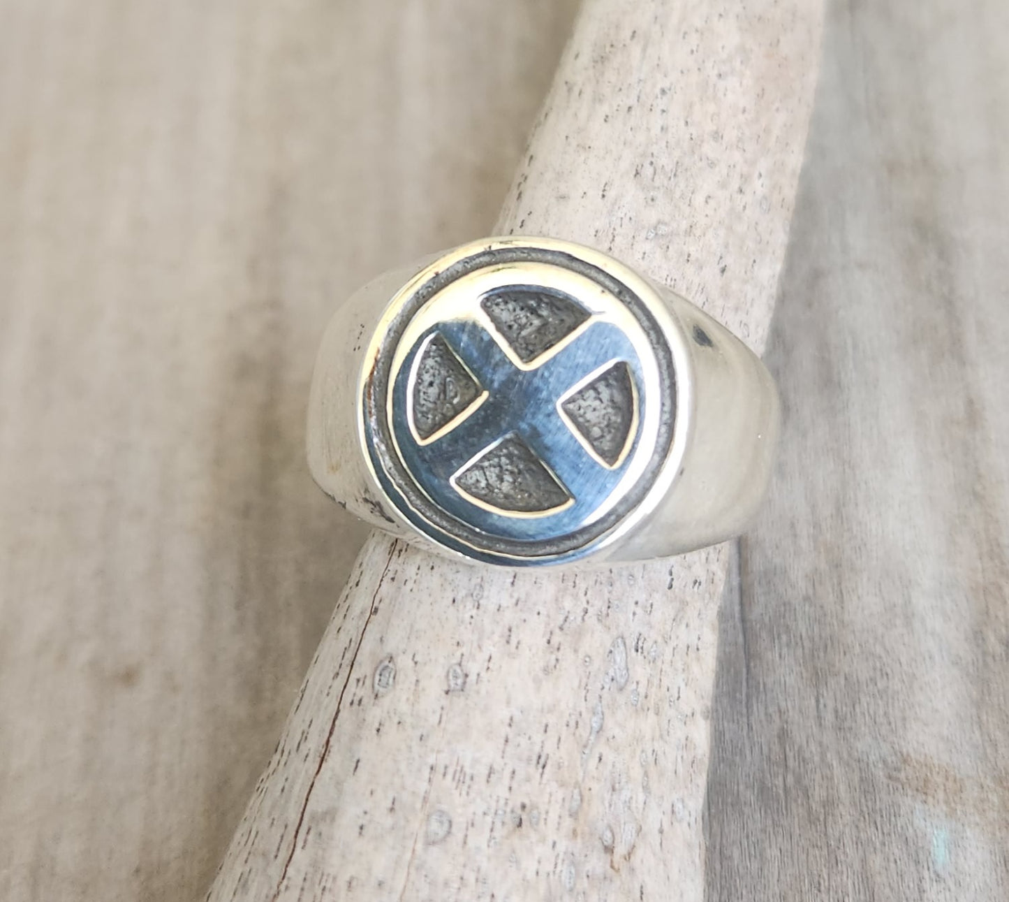 X signet ring,925 sterling silver, X gen cross ring, X man ring, X generation.