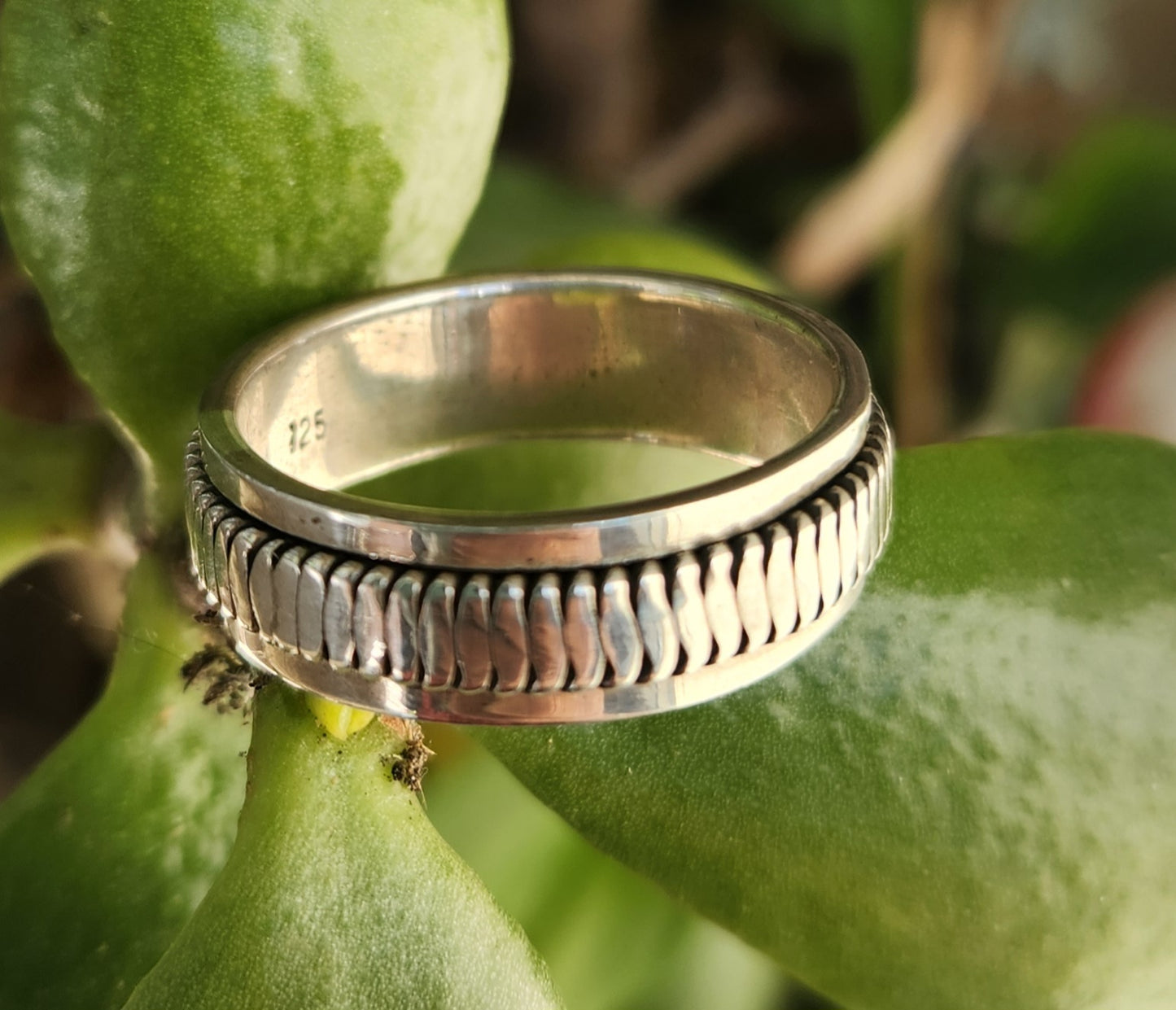spinner  ring,rustic,925 sterling silver,large size,tribal worry ring,handmade wedding,industrial,bespoke