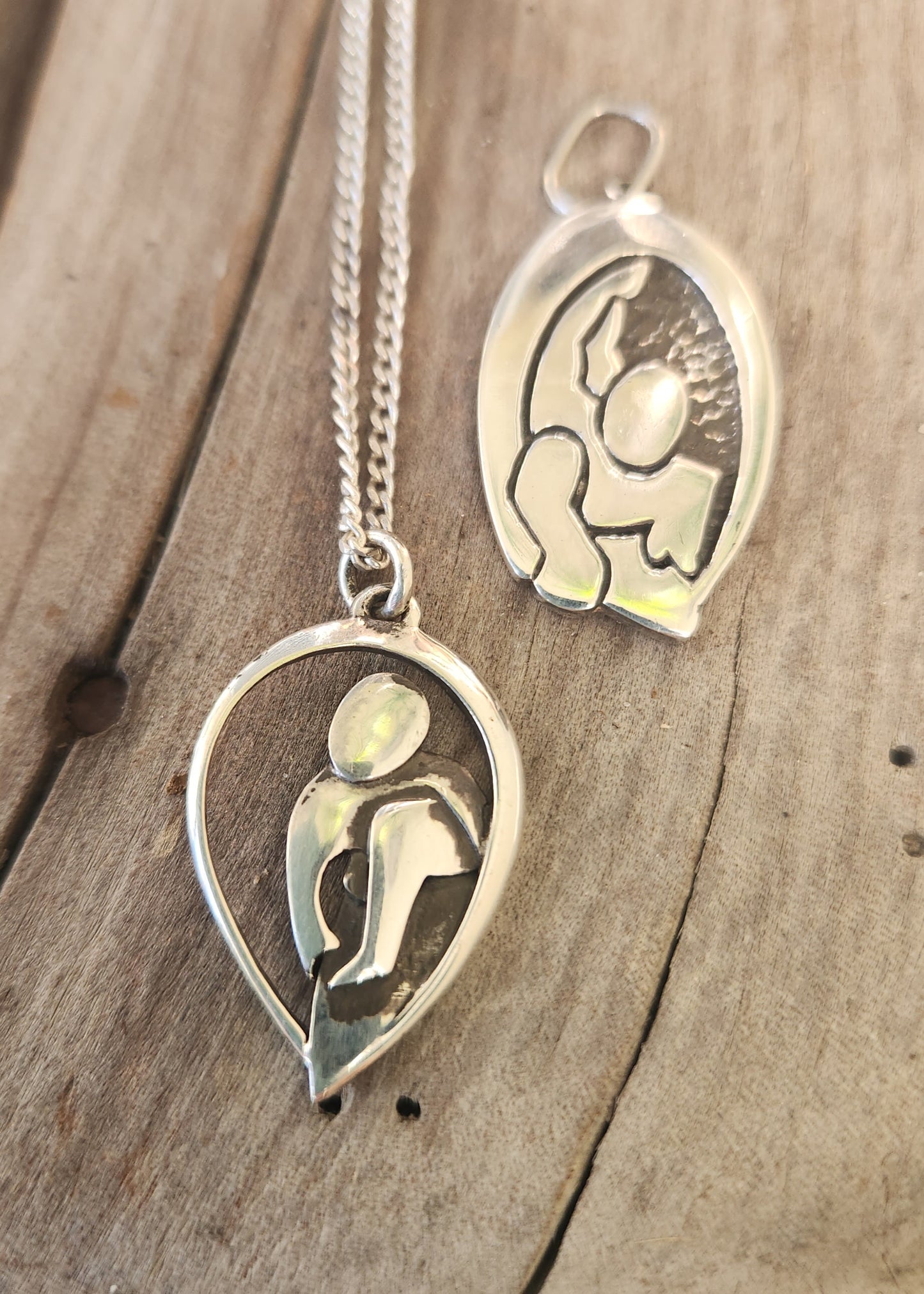 surfer pendant,925 sterling silver,surfboard rider,wave,surf beach ocean jewelry,handmade,