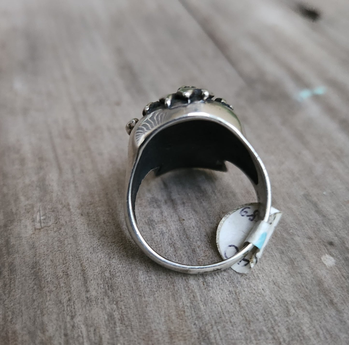Long Skull flame ring,925 sterling silver,kustom kulture roth flame,flat ring,muscle car, steampunk,gothic, punk,small skull ring,hipster
