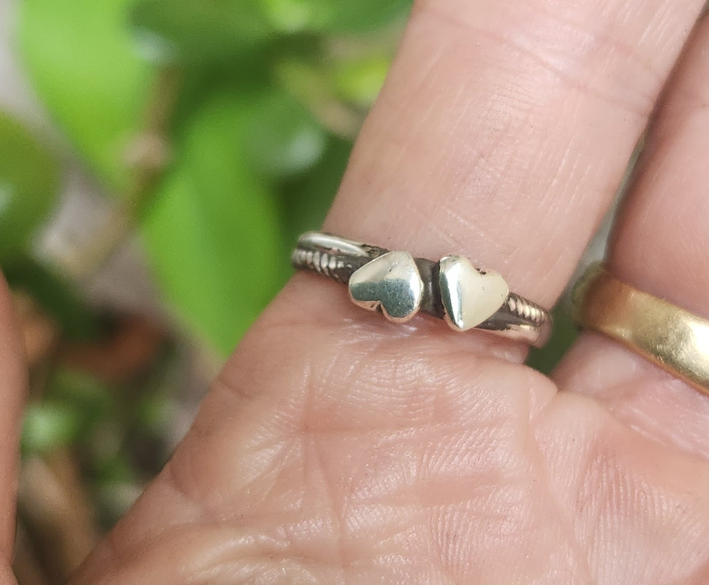 Heart ring,925 sterling silver,stacker band,halo,handmade,boho,goddess