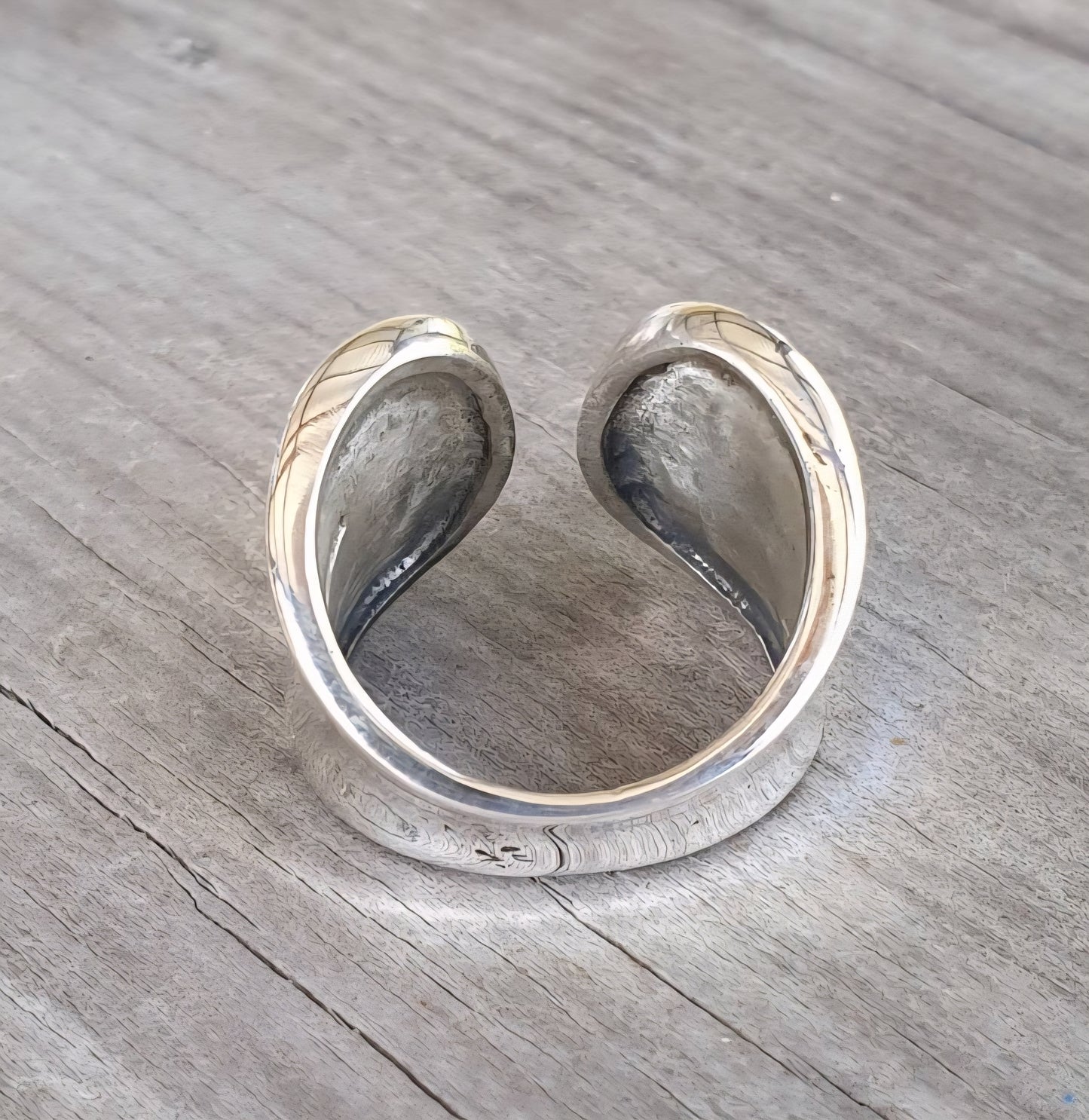 wide silver ring,925 sterling silver, adjustable,modern,thumb ring,handmade
