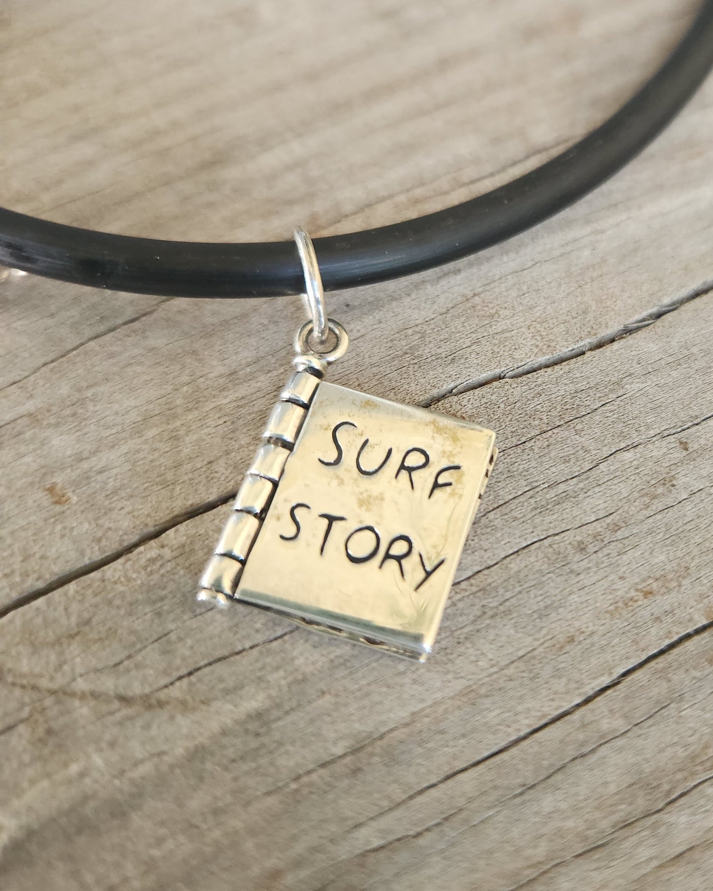 Wave surf story pendant,925 sterling silver,moveable surf book,marine medallion,fishing,dolphin, surfer,sea, diver,snorkelling pendant,sailor, wave,surfer,surf,beach jewelry,handmade,