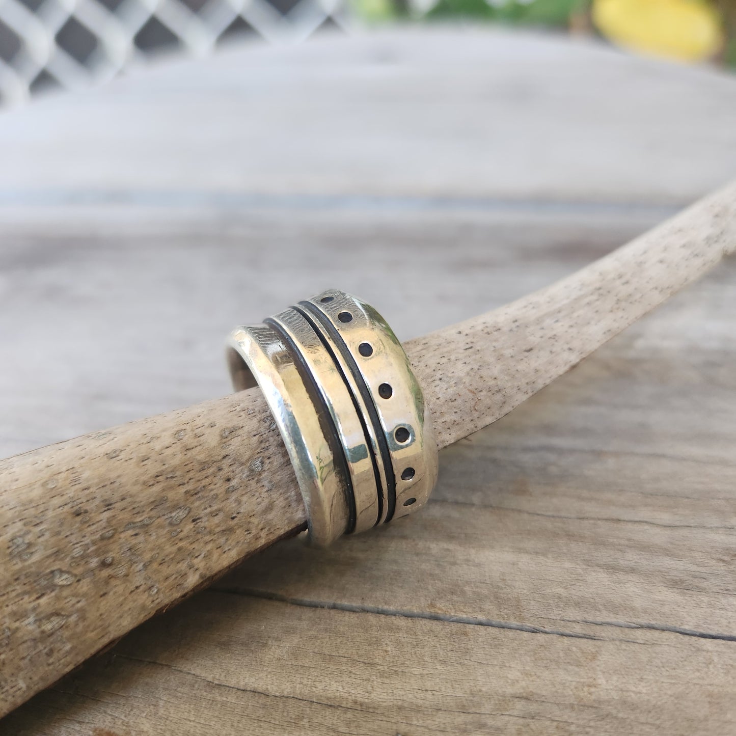 Heavy 16mm wide solid ring,925 sterling silver modern industrial band,handmade,rustic