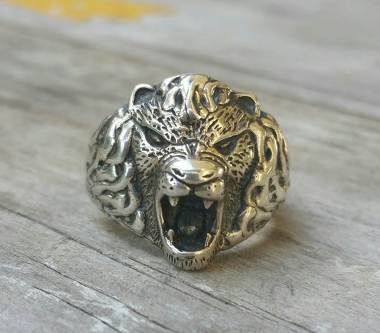 lion ring, animal,sterling silver,Leo,handmade,mens fashion,hipster,boho,