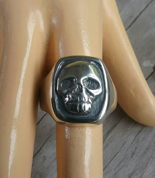 phantom ring,Skull,signet ring, comic,sterling silver,handmade, mens fashion,chunky ring,oxidized silver,steampunk