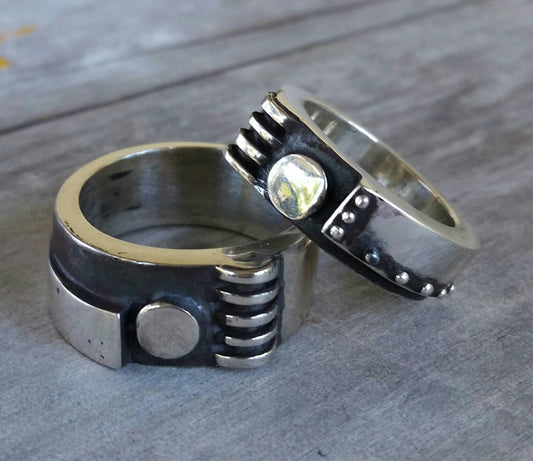Mechanic ring,925 sterling silver,16gms industrial,rustic,mans ring,chunky ring,steampunk,handmade,thick silver band,wedding band,hipster,mans fashio