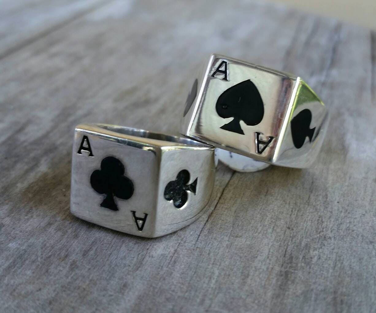 Ace of spades ring,gambling, cards ring,sterling silver,casino,vegas wedding ring,black jack,poker,signet ring,boho,rockabilly ring,biker