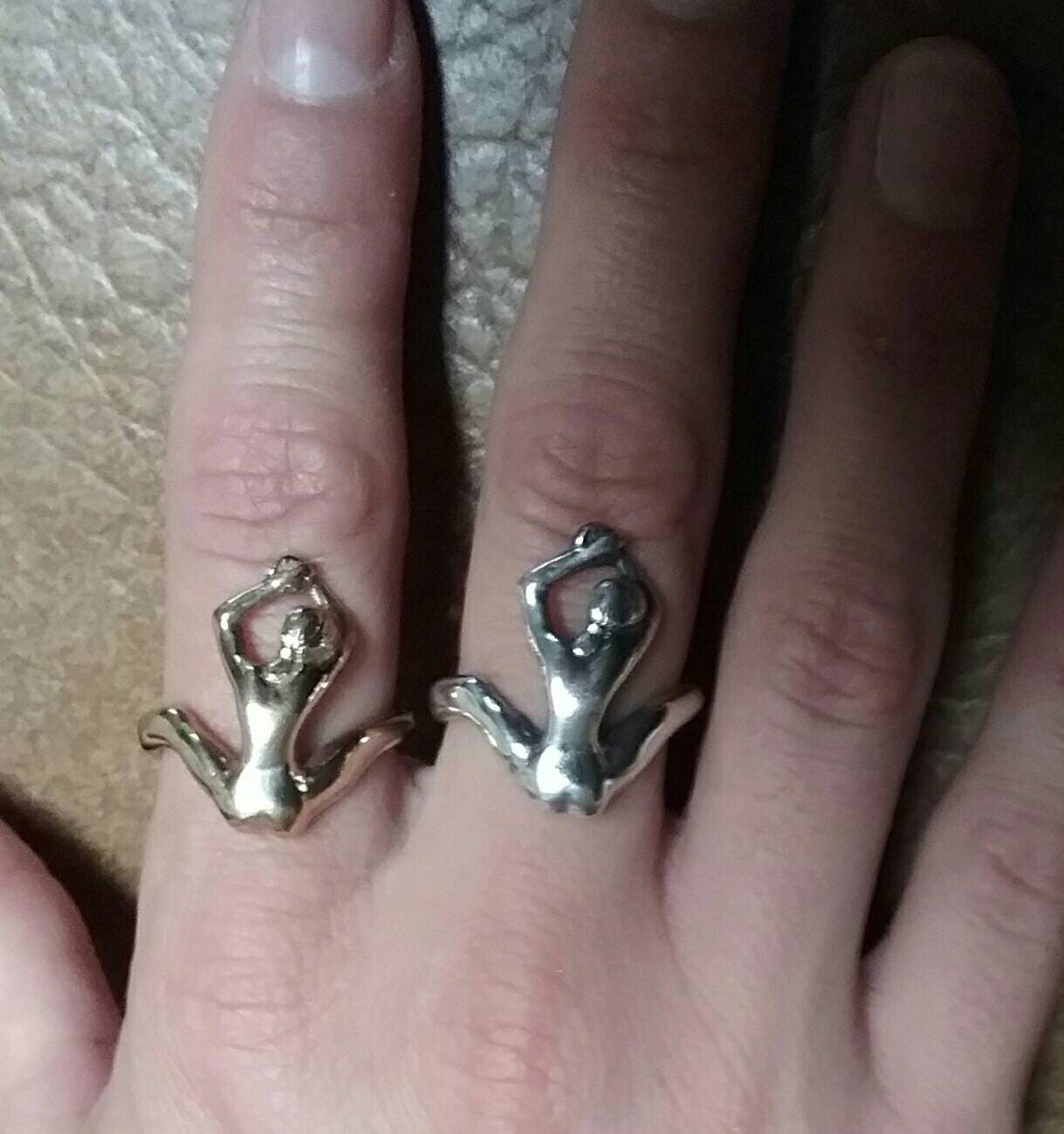 naked lady,unisex ring,sterling silver, art nouveau,designer,handmade ring,ladies body, goddess,gothic, victorian, ring boho, gypsy, hippy,