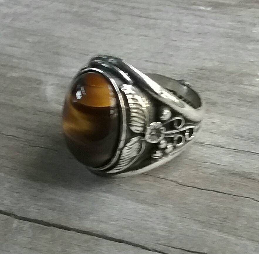Labradorite ring,sterling silver,large stone ring,chunky ring,wedding ring,leaf pattern,blue green stone