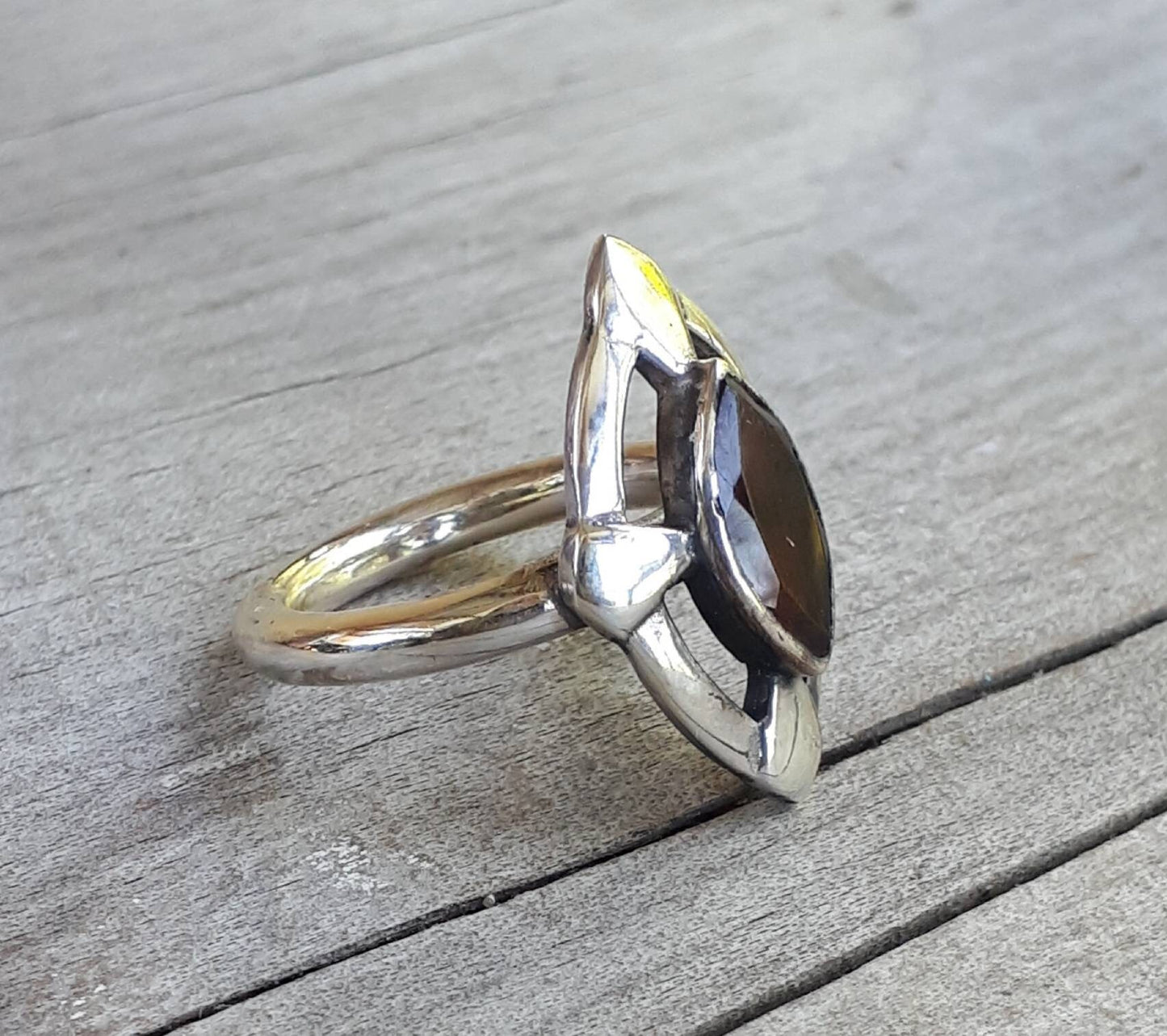 Garnet ring,sterling silver,long ring,marquee garnet, steampunk,gothic,handmade,art deco,stone ring, rockabilly,boho,gypsy,hipster,boho