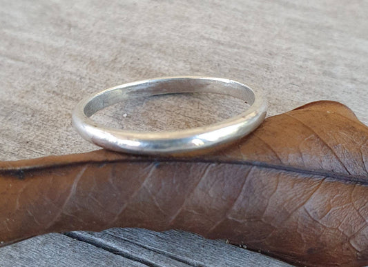 Stacker ring,Silver band,Sterling silver,2mm wide stacker,half round band,fine ring,thin silver ring,boho,goddess,
