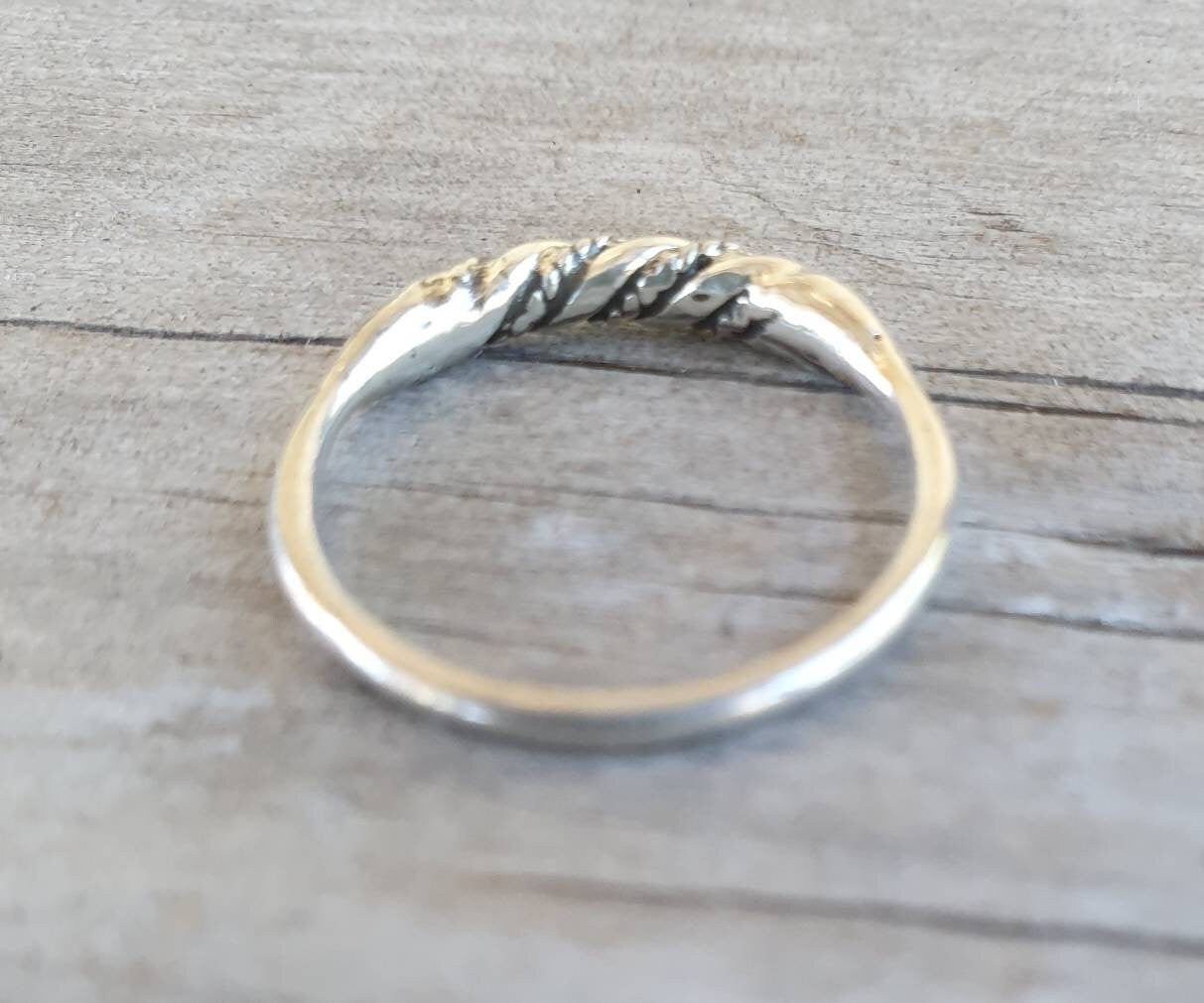 Stacker ring,Sterling silver,tribal,ethnic band,patterened wire,fine band,boho ring,thin silver ring,pinkie ring,wire ring,woven silver ring