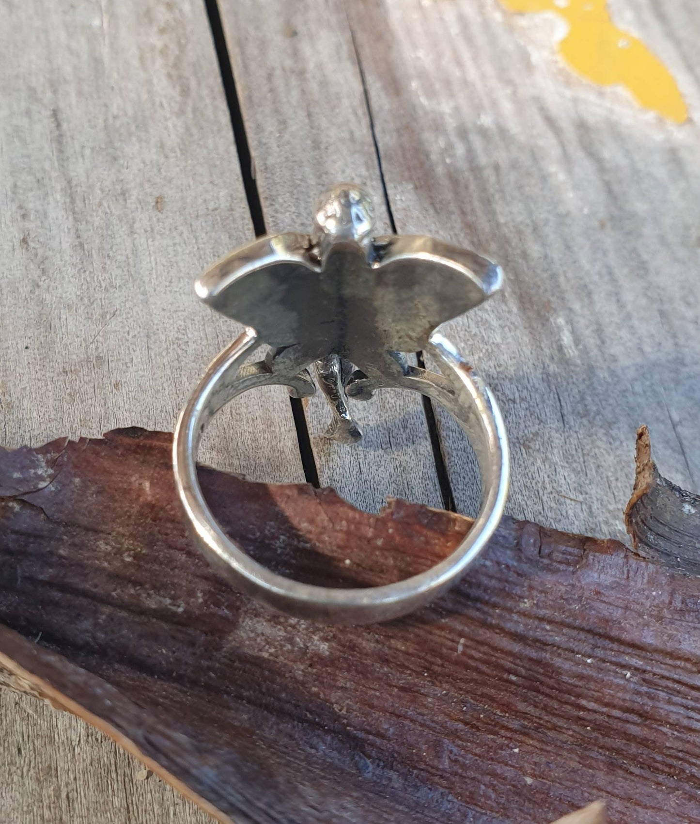 Angel ring,fairy ring, pixie,woodland,new age, fantasy, sterling silver,angel,magic,boho,nymph,women's fashion,pinkie,gypsy,shic,goddess