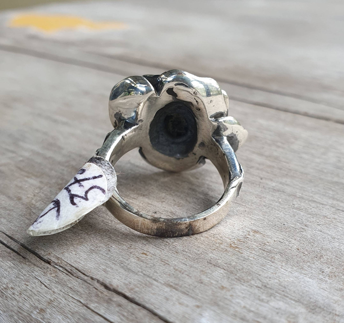 Skull rose ring,Cool ladies Skull,sterling silver,steampunk gothic,punk,
