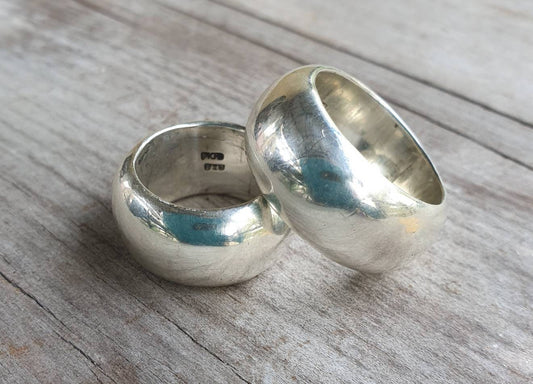 Wide silver ring,13mm wide chunky,heavy,solid, sterling silver band, wedding ring His and her sizes,boho,