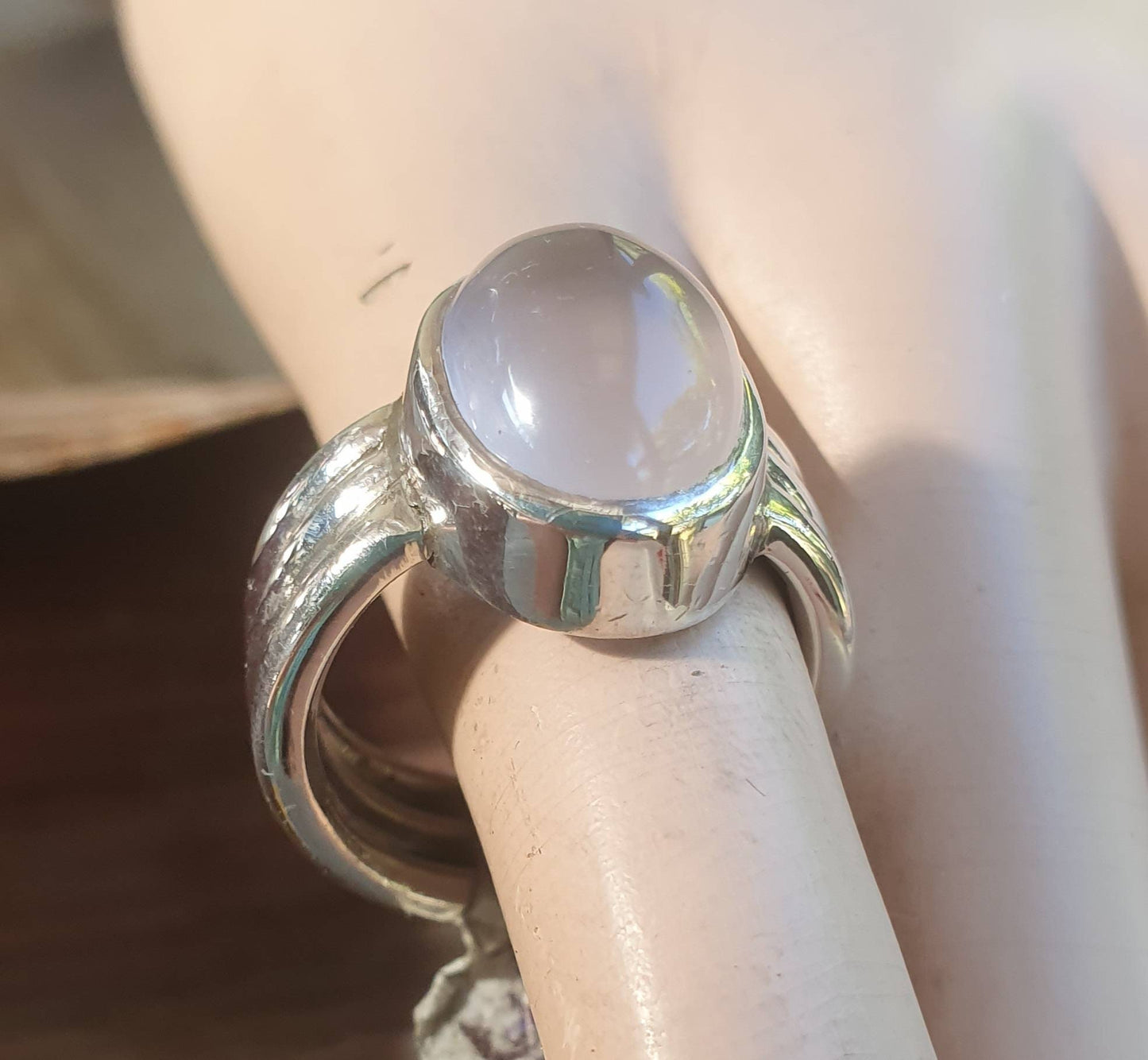Rose quartz  ring,heavy,chunky modern,sterling silver,hand made,chunky silver ring, designer,baroque,boho,women's fashion,large ring,goddess