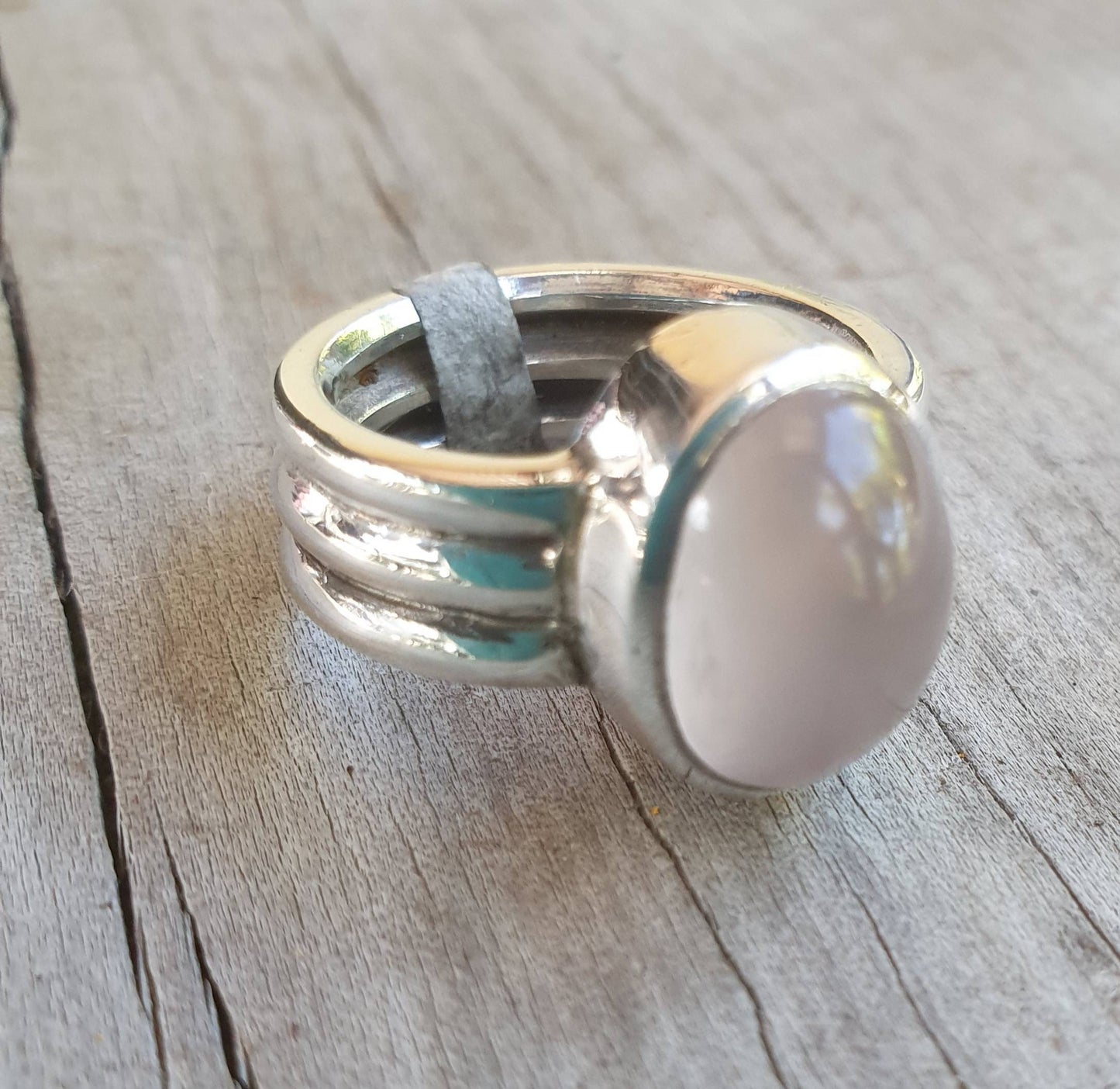 Rose quartz  ring,heavy,chunky modern,sterling silver,hand made,chunky silver ring, designer,baroque,boho,women's fashion,large ring,goddess