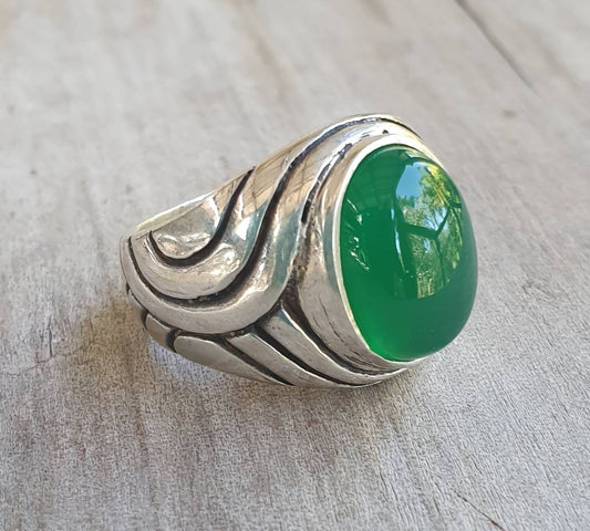 onyx ring,agate,sterling silver,chunky,heavy and solid,modern bespoke,boho,mans dress wedding dress ring