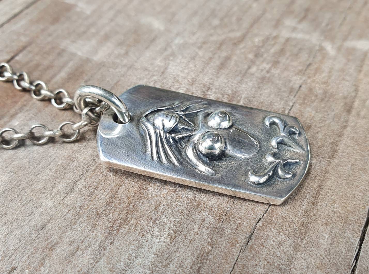 Bondage pendant, submissive,naked lady,sterling silver,goddess,handmade,