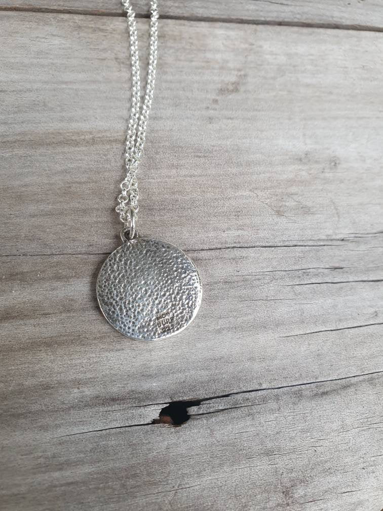 Wave pendant,sterling silver medallion,surfer,surf pendant,sailor,diver, wave,surfer,surf,beach jewelry,handmade,
