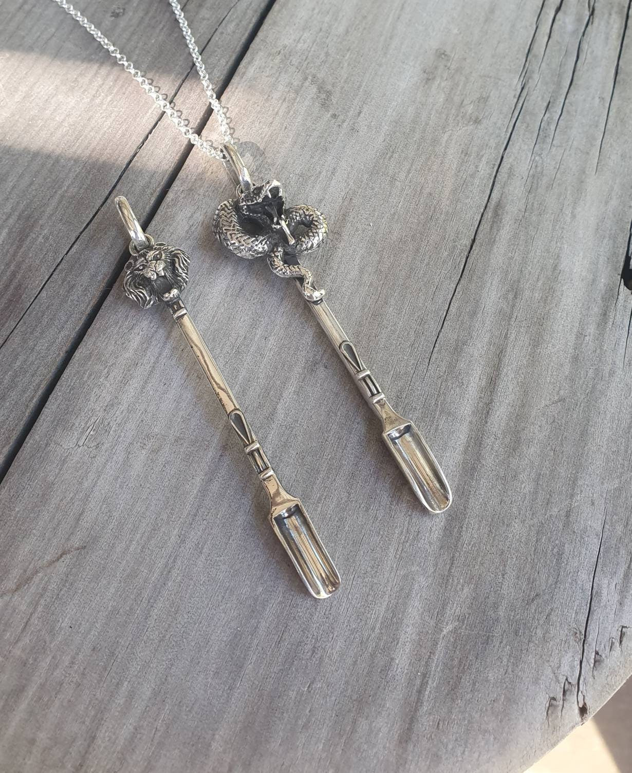 Mushroom pendant,spoon pendant,sterling silver,toadstool key ring,solid silver,small spice spoon,handmade unique, collectors,