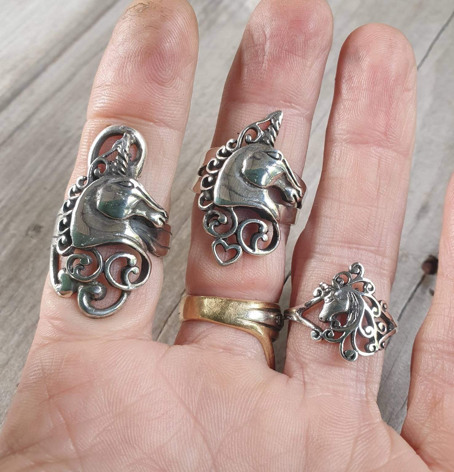 Unicorn pendant,sterling silver,carousel,mythical horse,fantasy,new age, boho,magic,woodland,fairy tale,