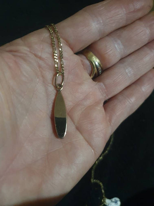 Gold surf board pendant,solud 10k gold, surfer,Long board,surfer necklace, wave pendant,boho