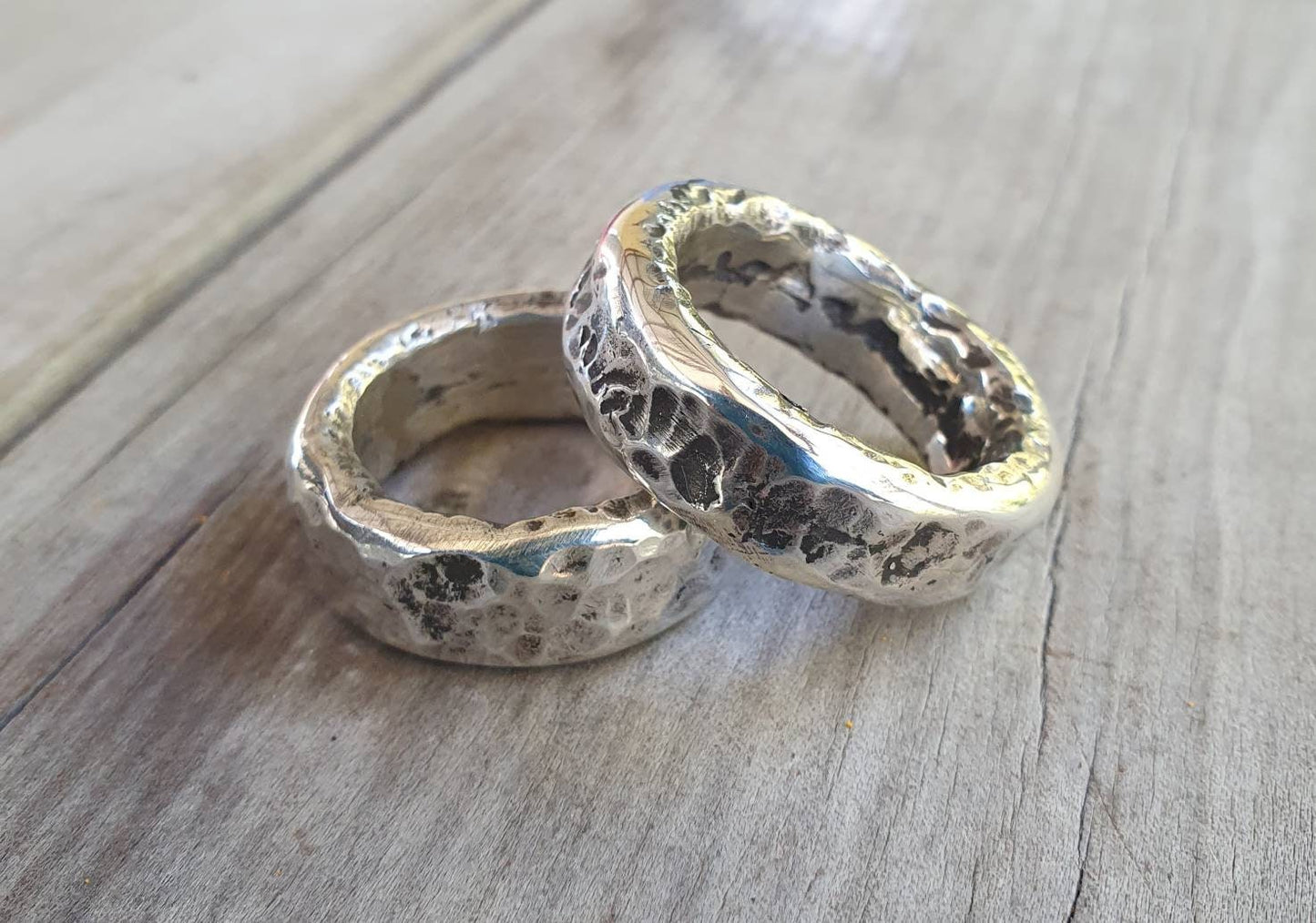 Wide mens ring,sterling silver,35gms, heavy rustic ring,chunky hammered thick band,steampunk, chunky wedding ring, dress ring