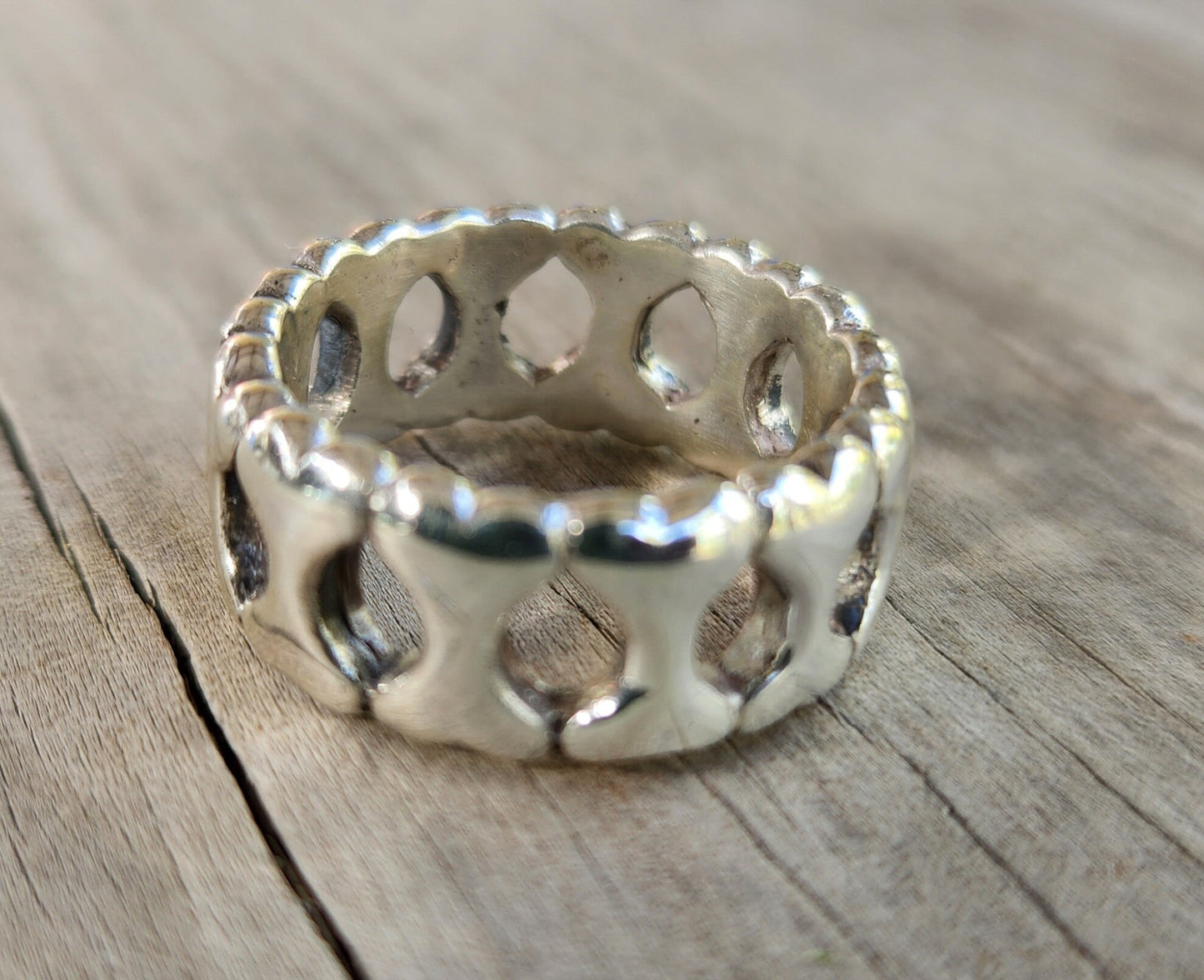 Silver band,bones,solid sterling silver,unisex ring,vivienne w. inspired,